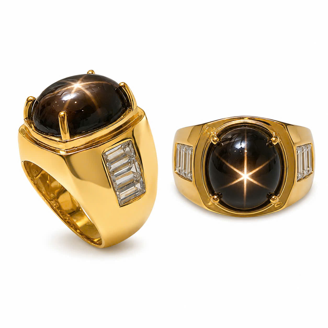 Nhẫn Nam Sapphire Sao